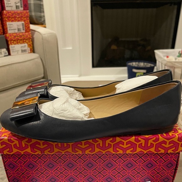 Tory Burch Chase Ballet Flats - Tory Navy, Size 11 - Picture 6 of 7